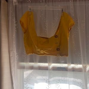 Yellow Crop top